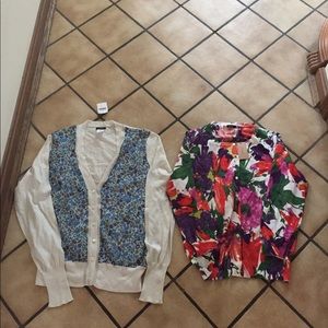 Lot of 2 J Crew Cardigans NWT Large